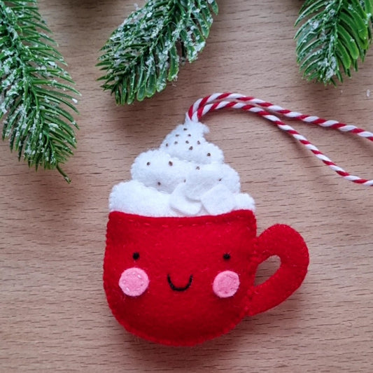 Advent Calendar Hot chocolate mug PDF pattern