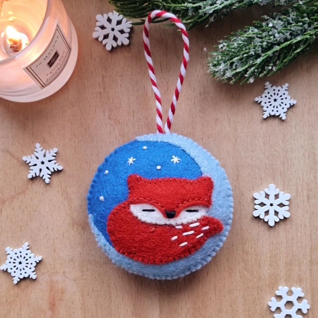 Advent Calendar 2024 Sleeping fox - Day 9 PDF pattern