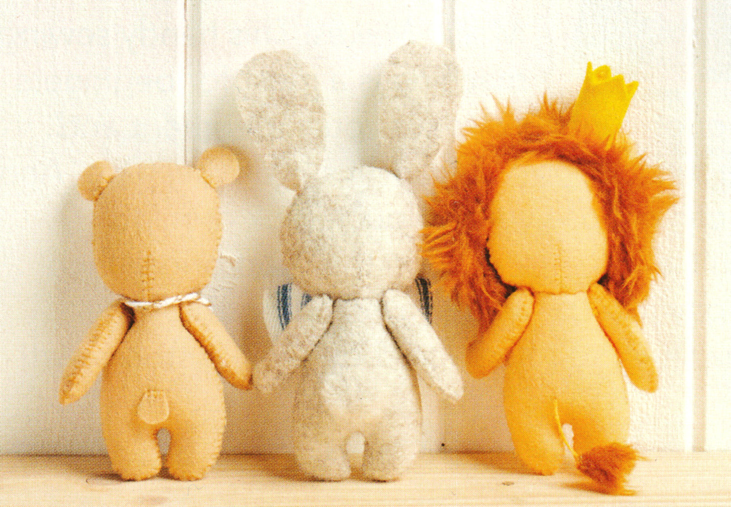 Bunny, Bear and Lion PDF Pattern + Sewing tutorial