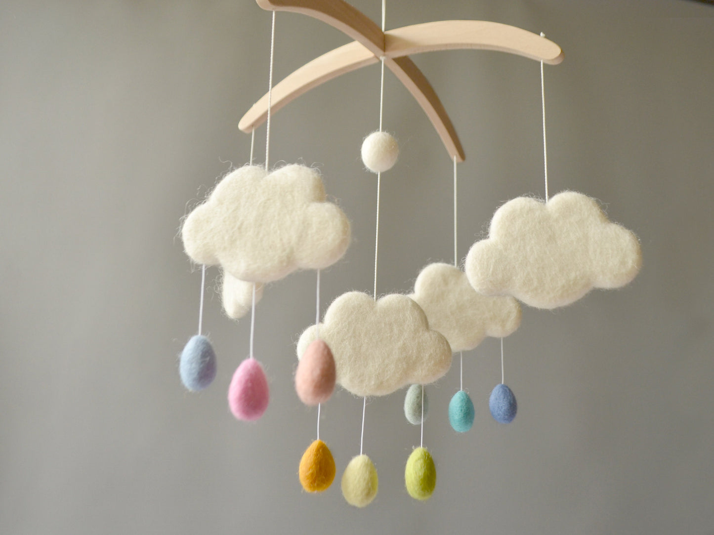 Clouds with Rainbow Drops
