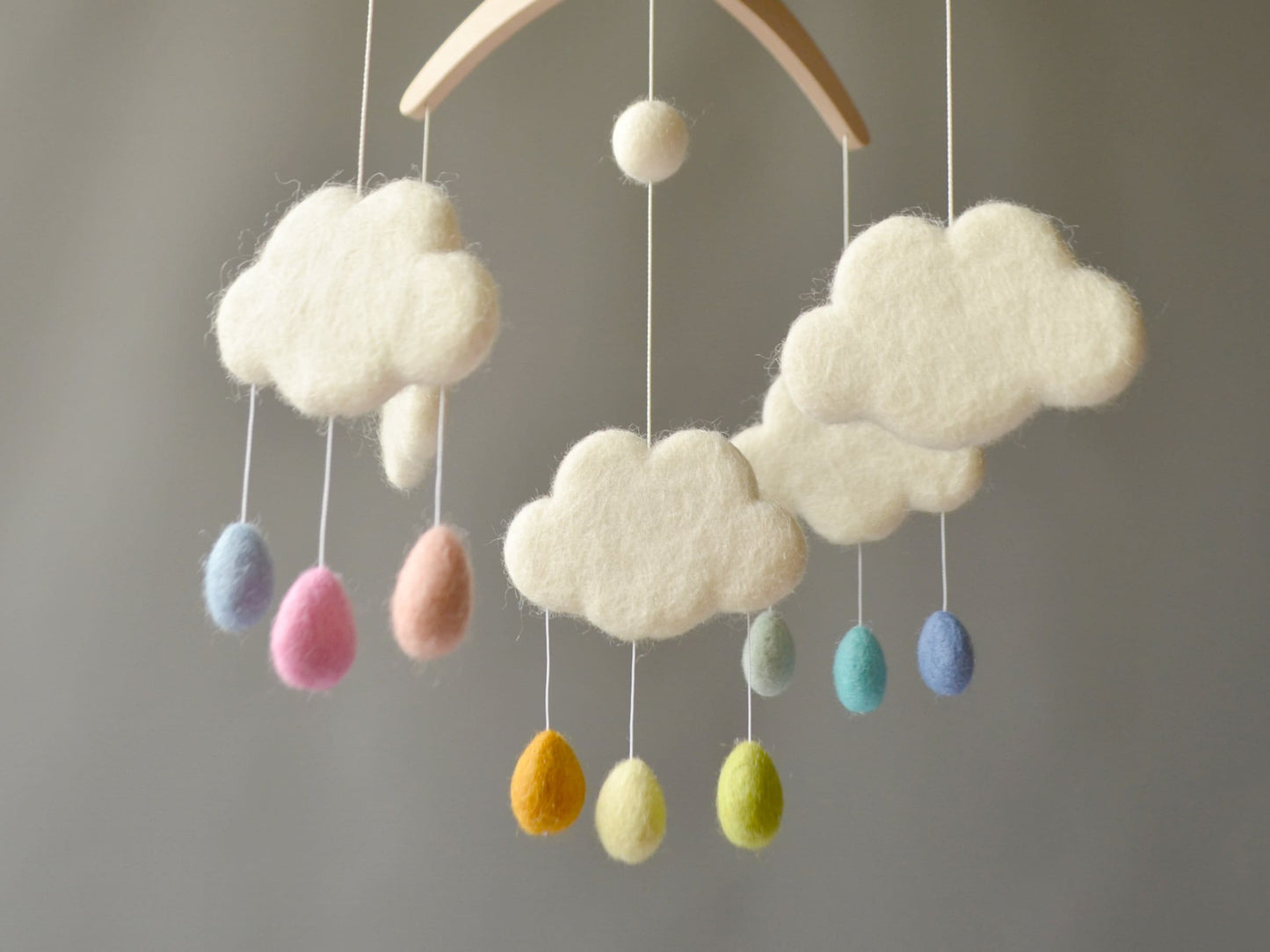 Clouds with Rainbow Drops